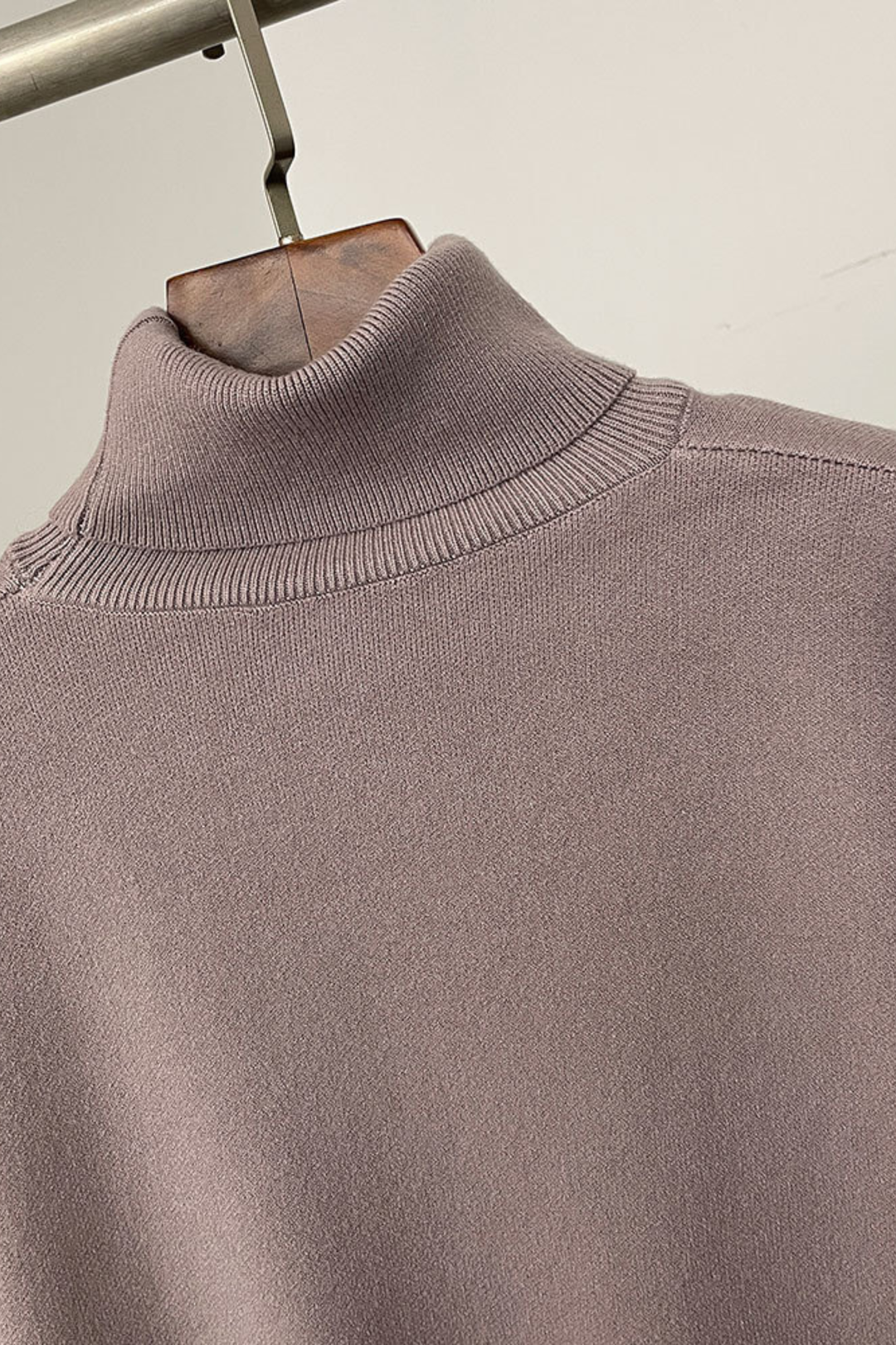 Ivy Real Fox Fur Turtleneck Knit Lounge Set