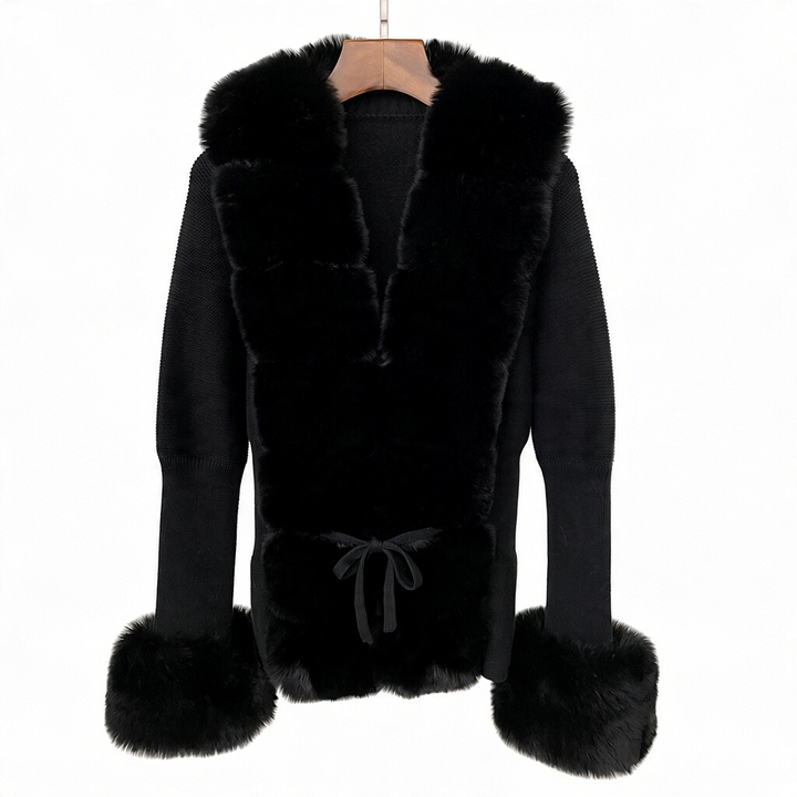 Jane Luxe Fur Knit Coat