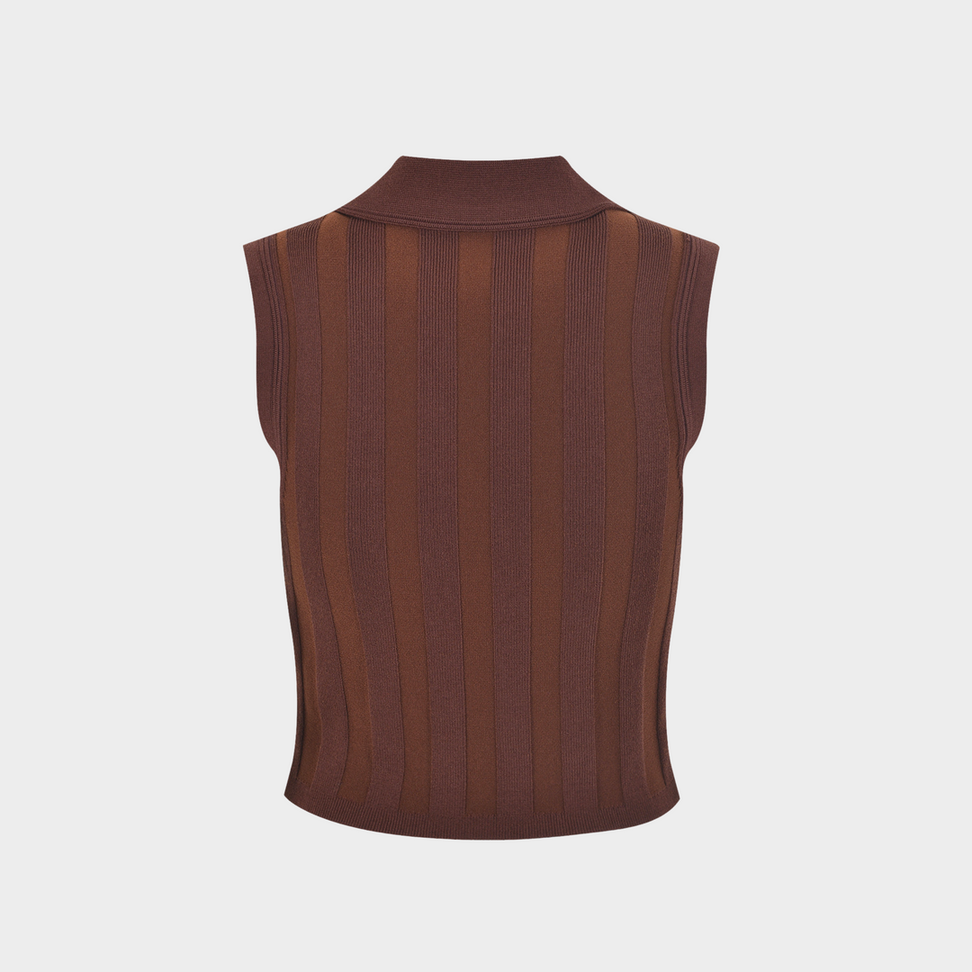 Sandra Sleeveless Ice Knitted Top