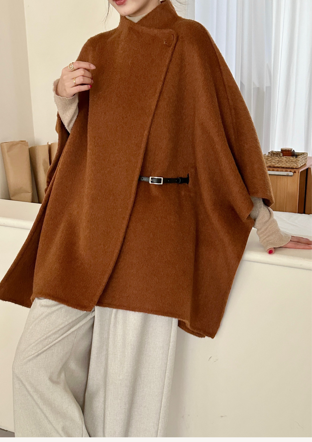 The Statement Poncho Coat