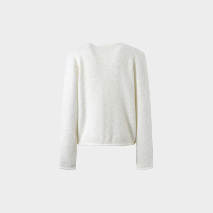 Ivory Mink Cardigan