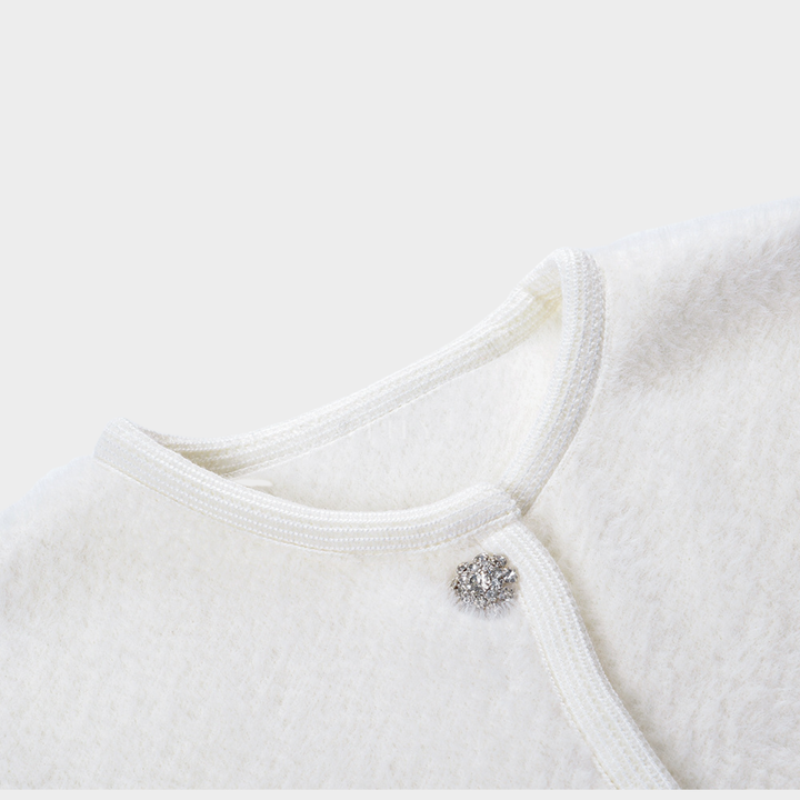 Ivory Mink Cardigan