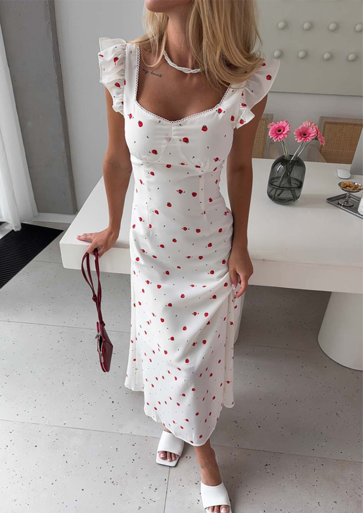 Rosalie Garden Ruffle Maxi Dress