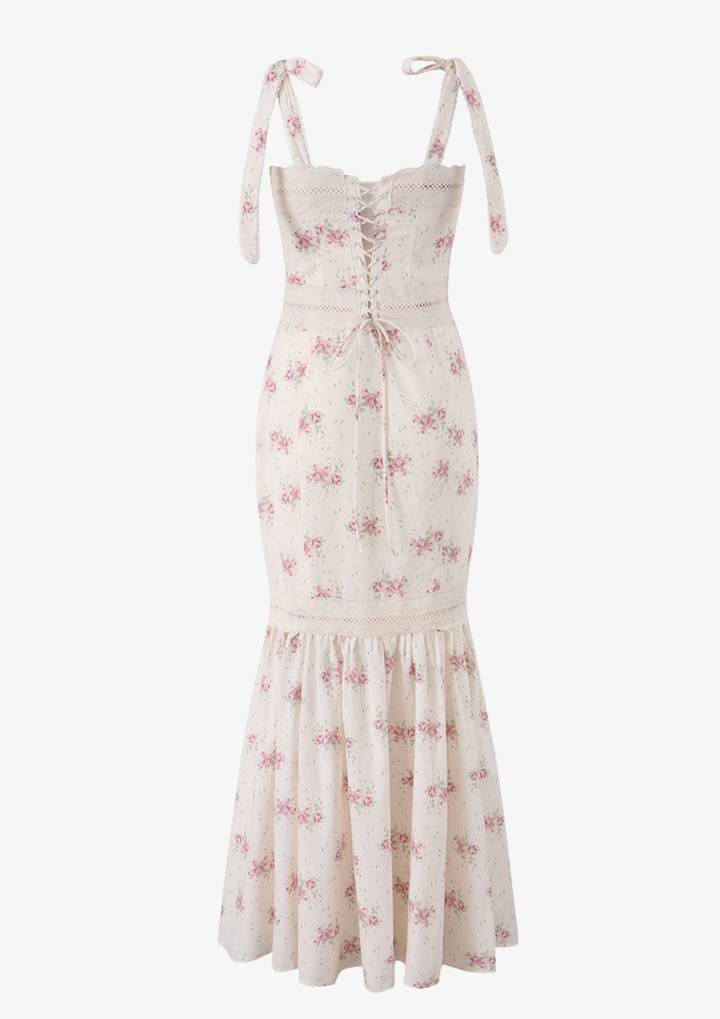 Rosalie Lace Tie Maxi Dress