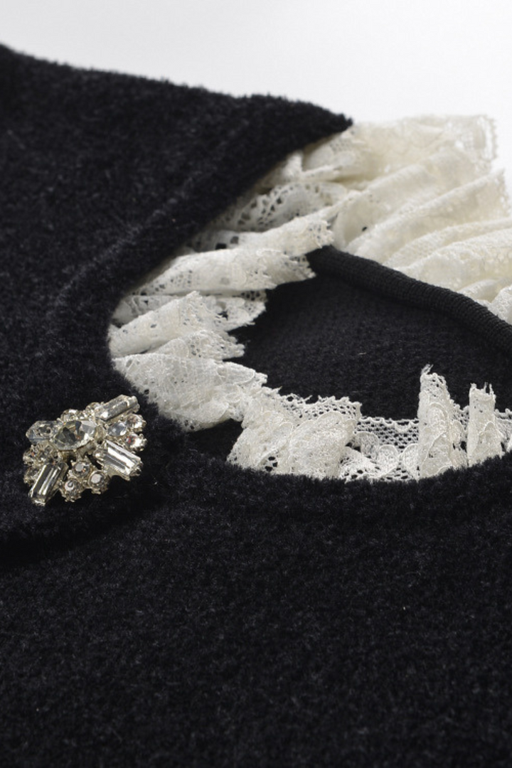 Velvet Pearl Luxe Waist Cardigan Top