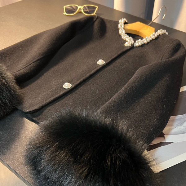 Iiza Pearl Fur Wool Jacket