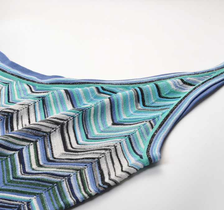 Azure Wave One Shoulder Knit Maxi Dress