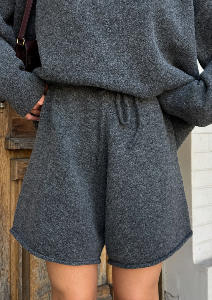 Clara Relaxed Knit Shorts Set