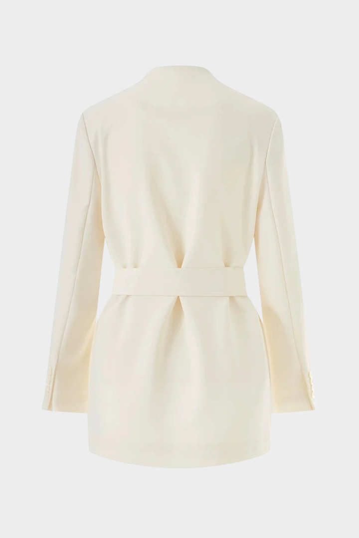 Signature Soft Blazer  Waist Ribbon Detail Cardigan