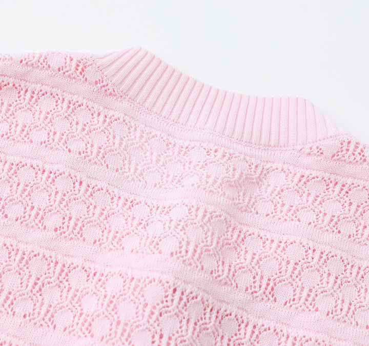 Blush Crystal Button Knit Dress