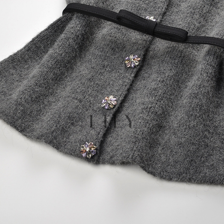 Laura Crystal Knit Cardigan Top