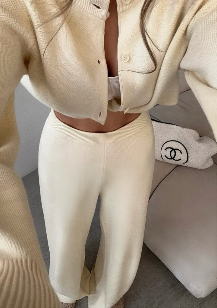 Isabella Elegant Knit Pants Set