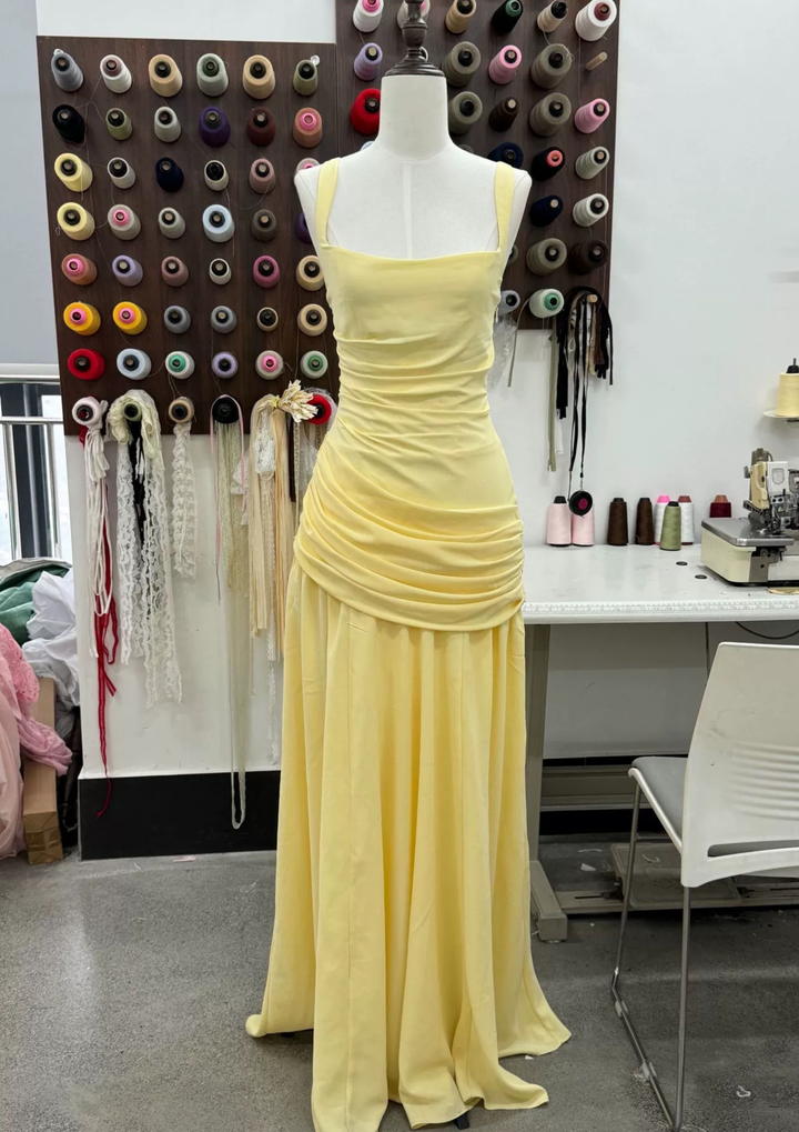 Celeste Ruched Corset Maxi Dress