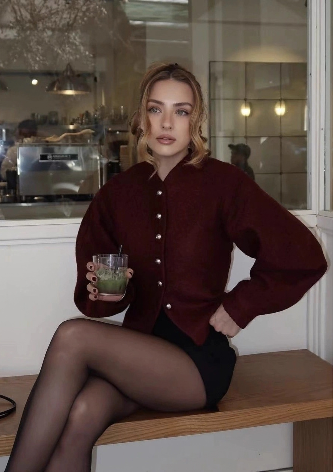 Elara Cropped Button Jacket