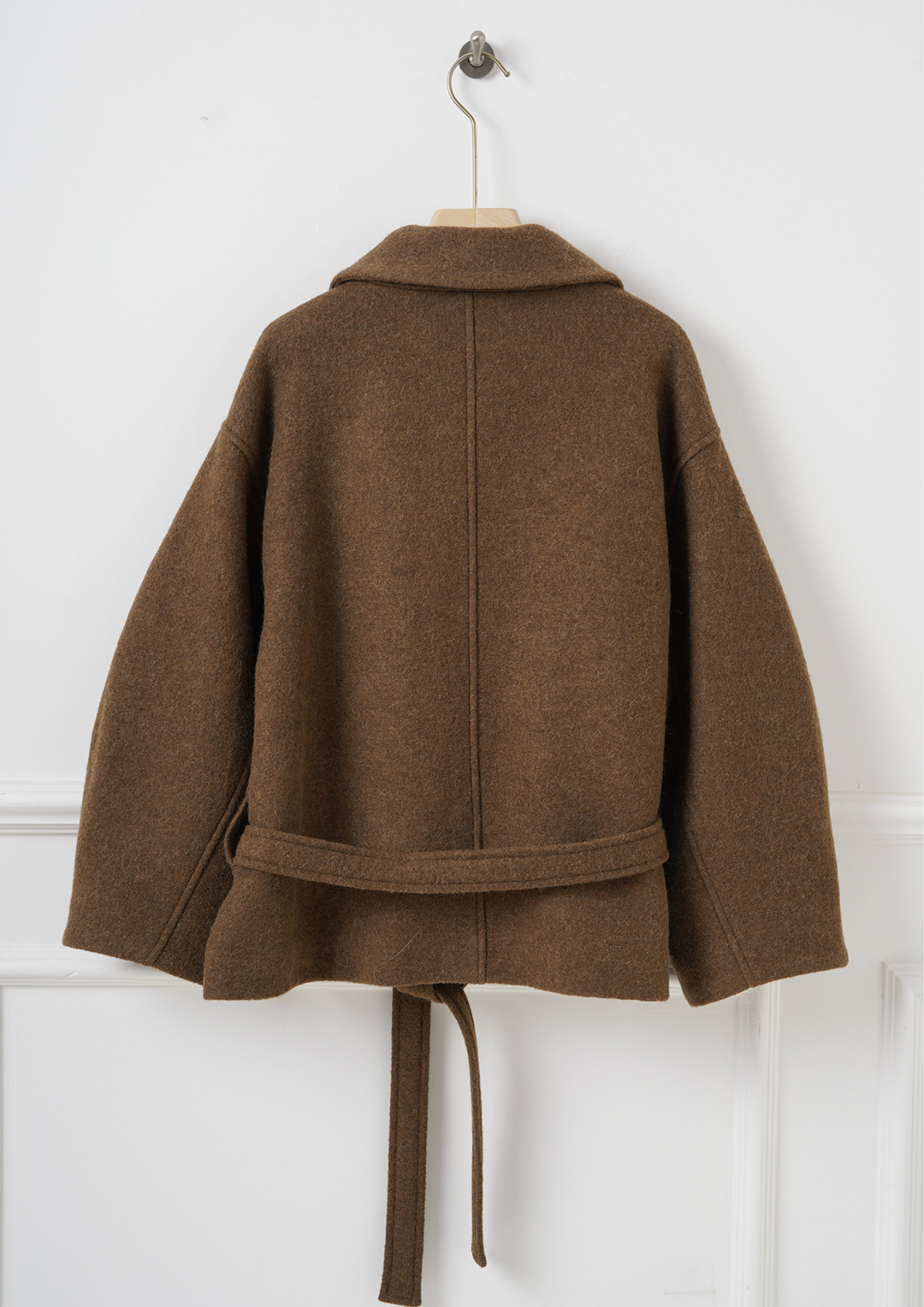 Wool Wrap Belted Jacket