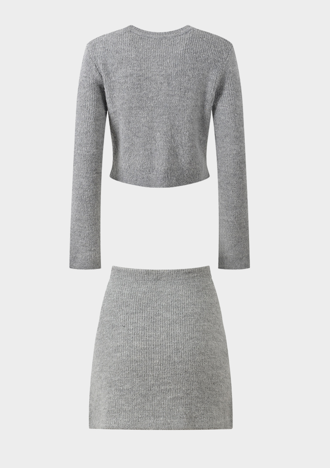 Refined Jewel Button Knit Set