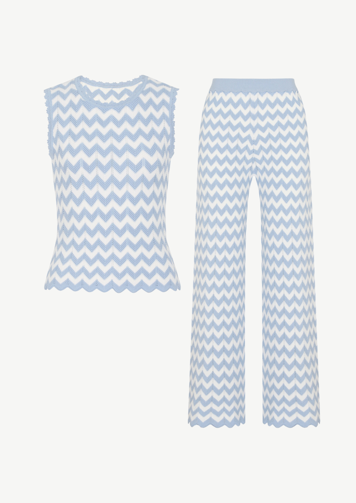 Chevron Knit Two-Piece Set