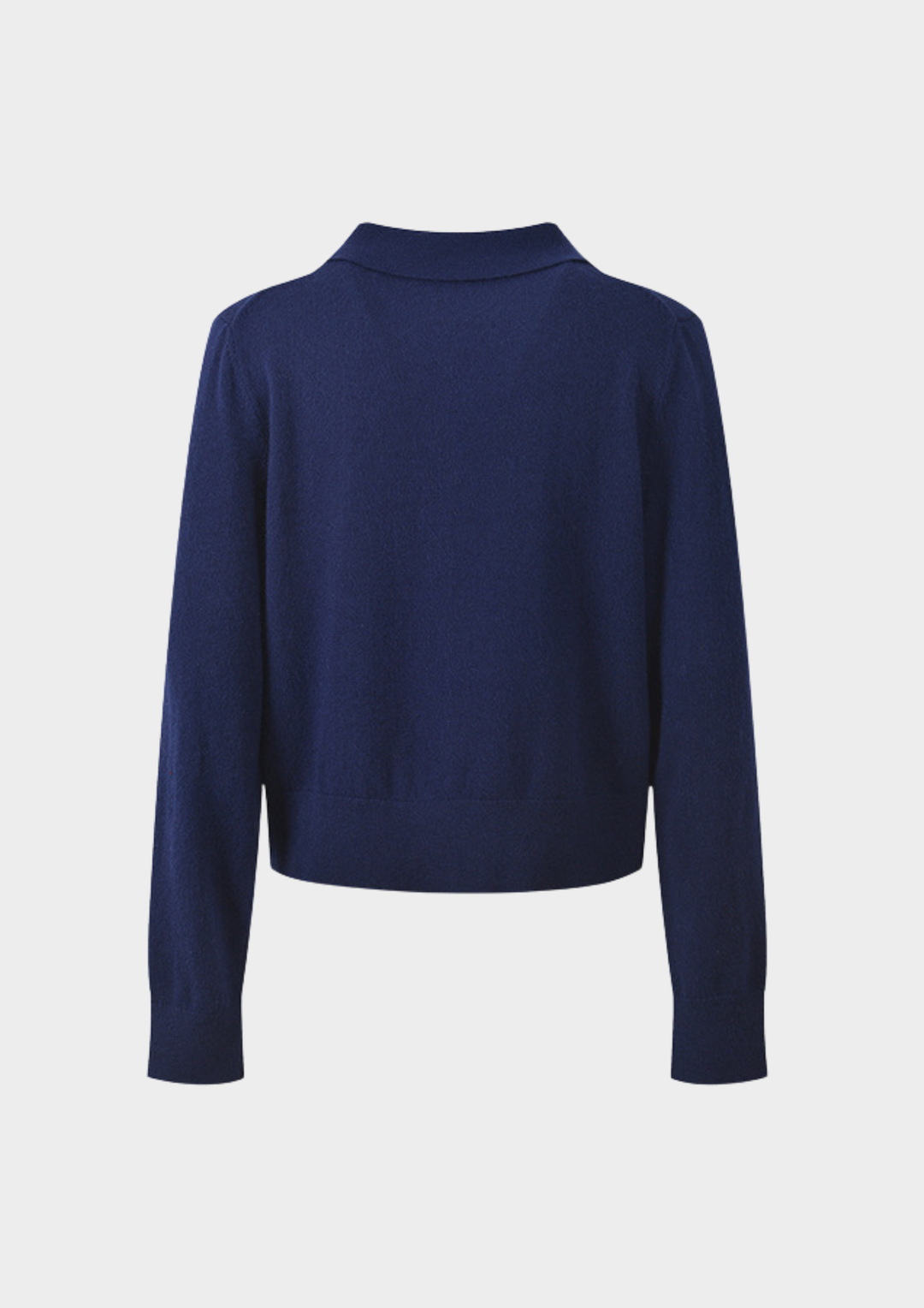 Navy Contrast Patchwork Knit Top