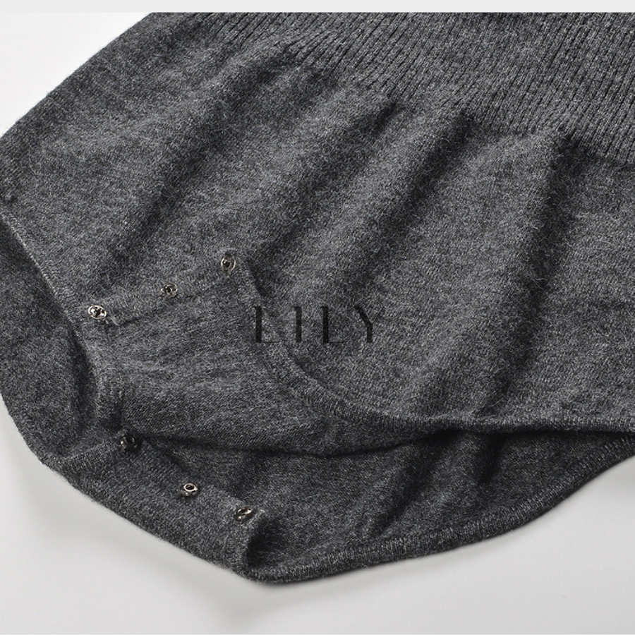 Mirelle Ribbed Button Front Knit Bodysuit