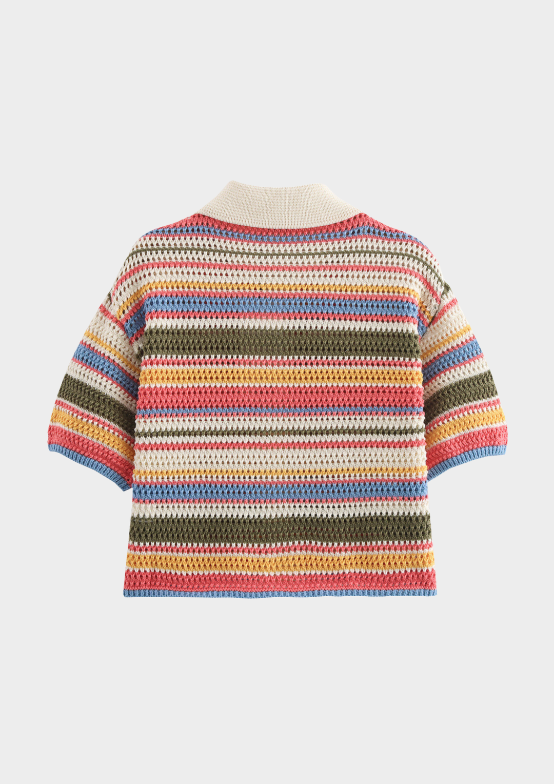 Sunset Stripe Hollow Knit Set