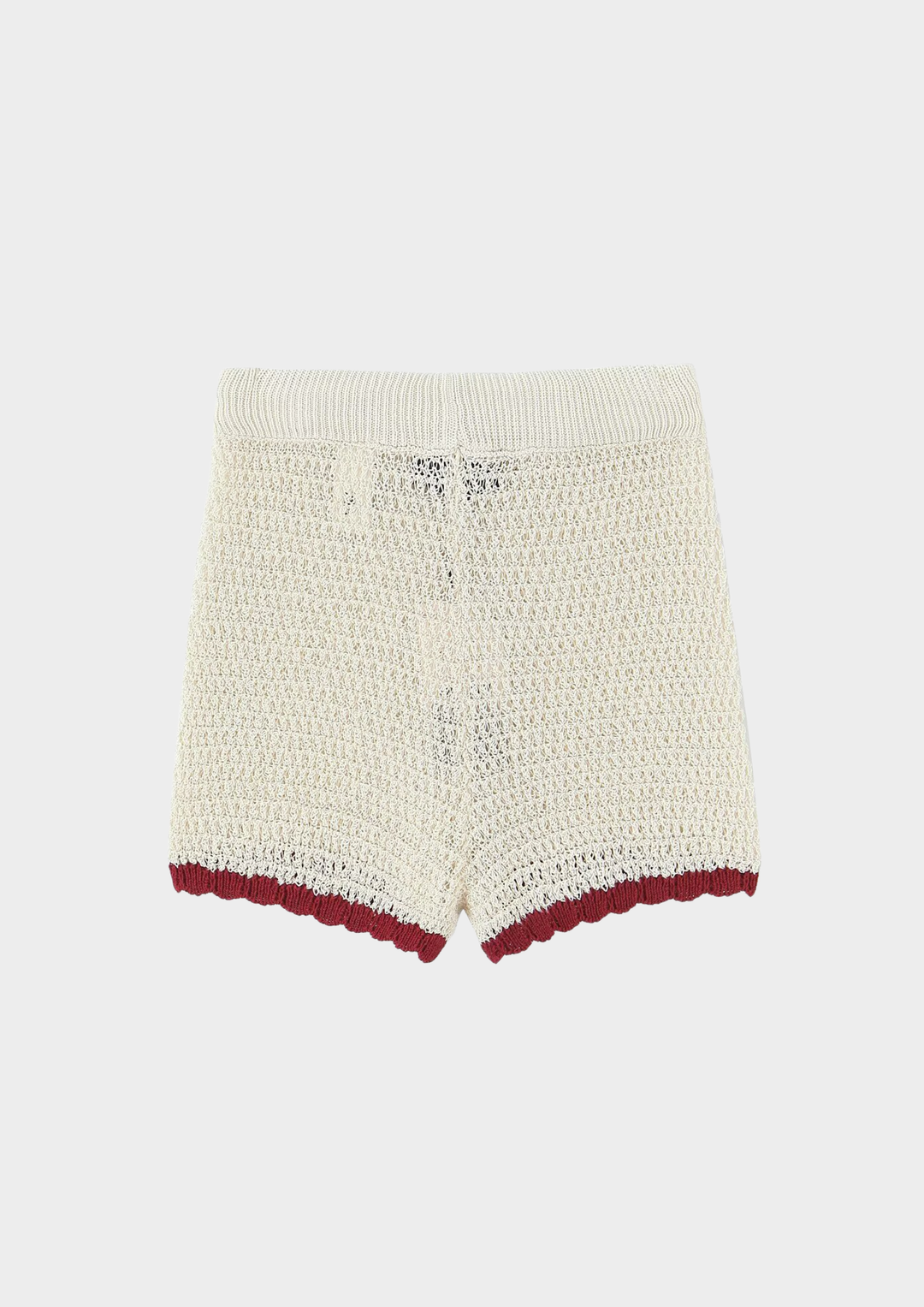 Ivory Trim Hollow Knit Lounge Set