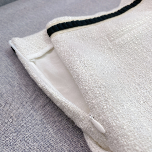 Iris Ivory Silk Tweed Pants