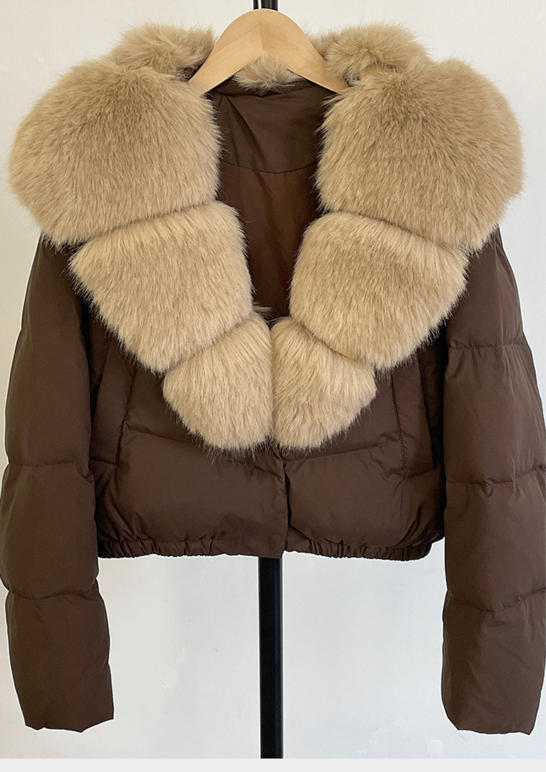 Fox Fur Collar Down Jacket