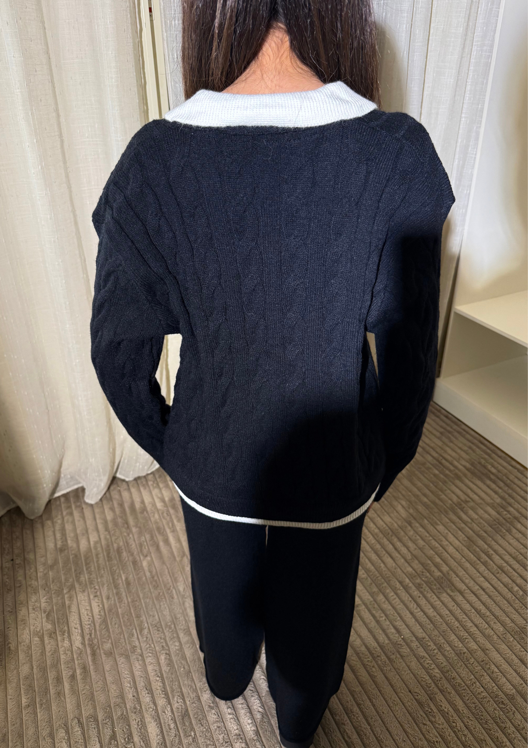 Sofia Knit Zipper Collar Cozy Set