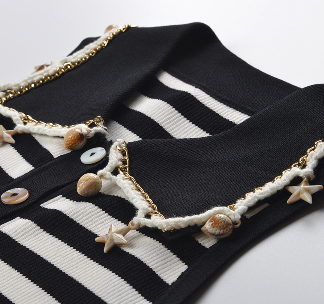 Nautical Charm Striped Knit Tank