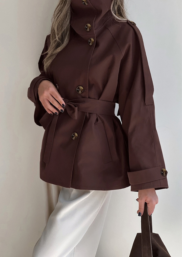 Elara Belted Trench Jacket