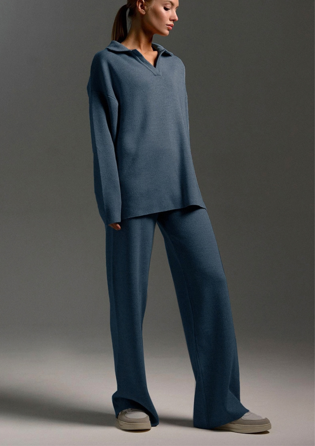 Elara Knit Wide-Leg Set
