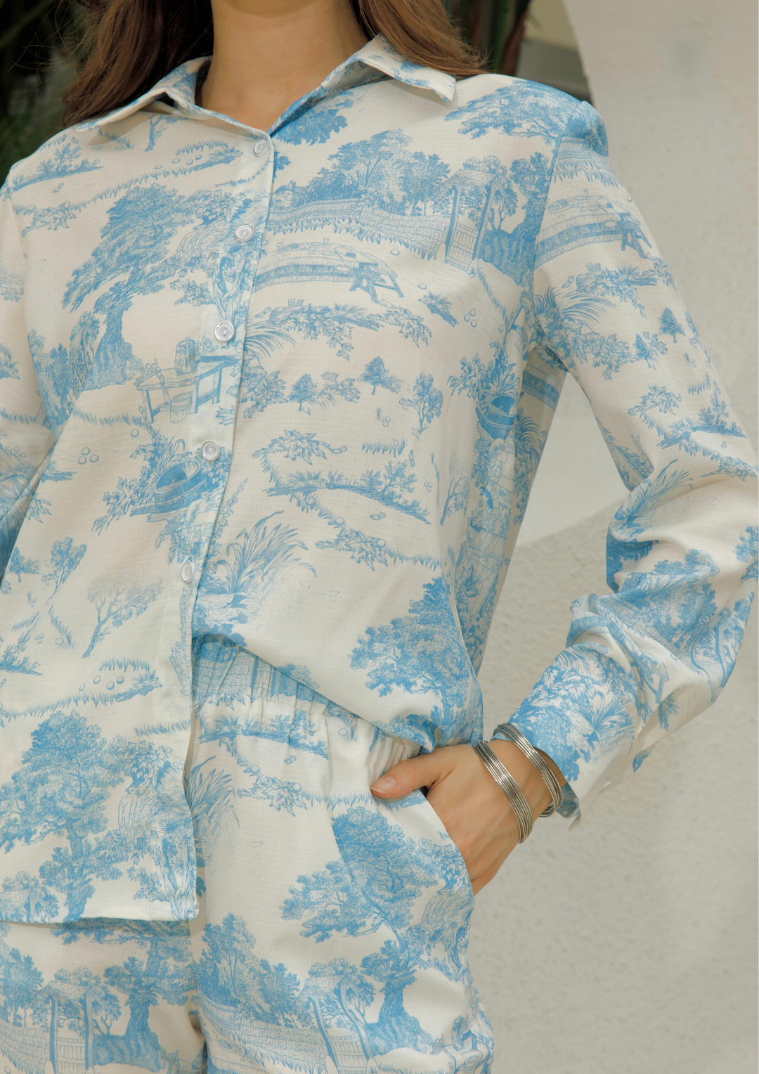 Riviera Relaxed Blue Print Set