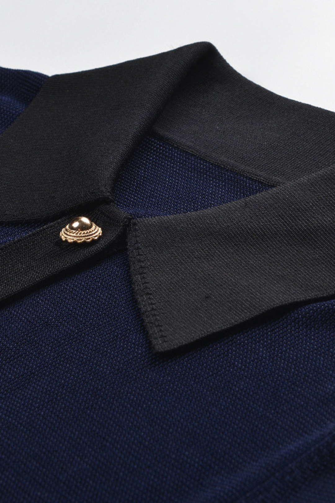 Contrast Elegance Viscose Knit Slim Bodysuit Top