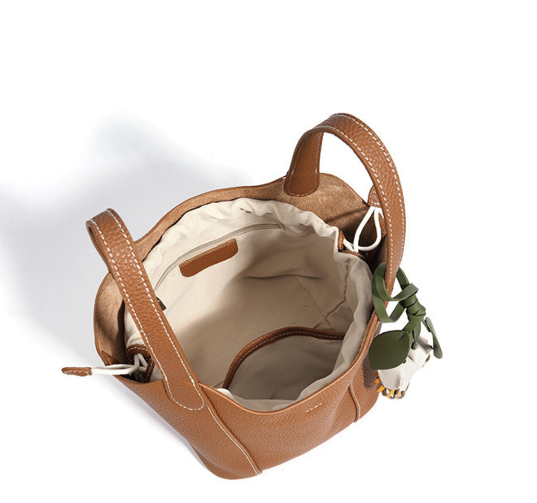 Bloom Charm Mini Bucket Tote Bag