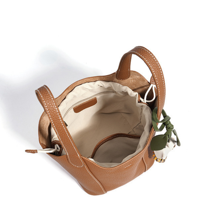 Bloom Charm Mini Bucket Tote Bag