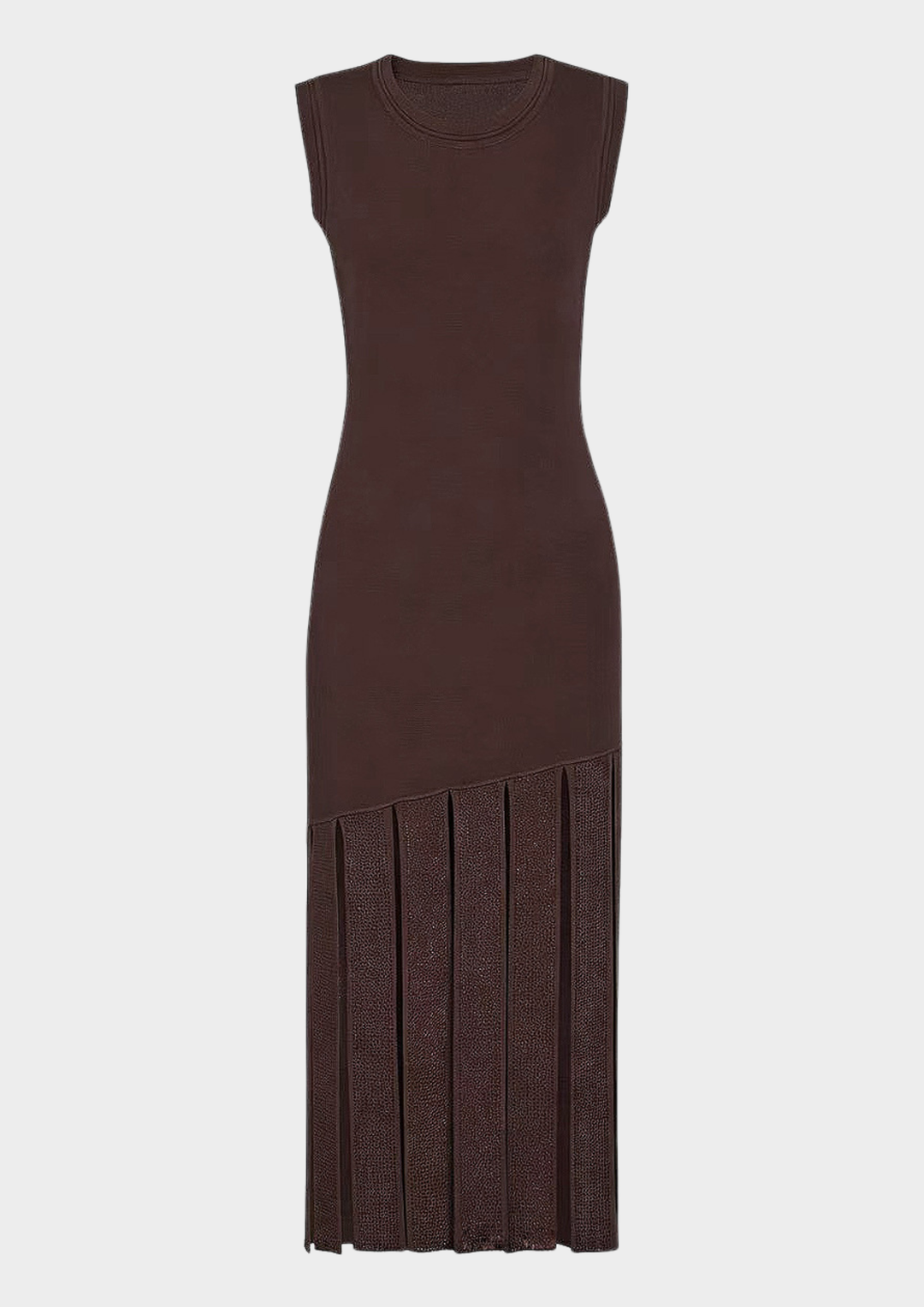 Crystal Knit Sleeveless Maxi Dress