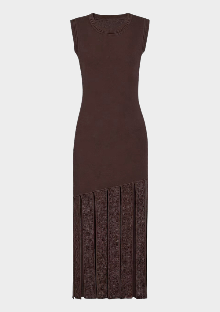 Crystal Knit Sleeveless Maxi Dress