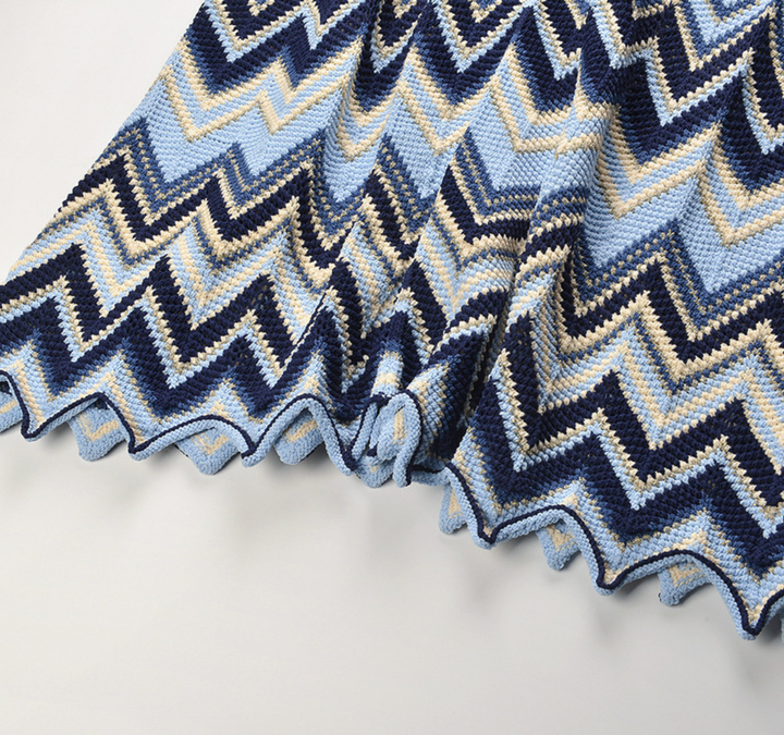 Coastal Wave Knit Maxi Dress