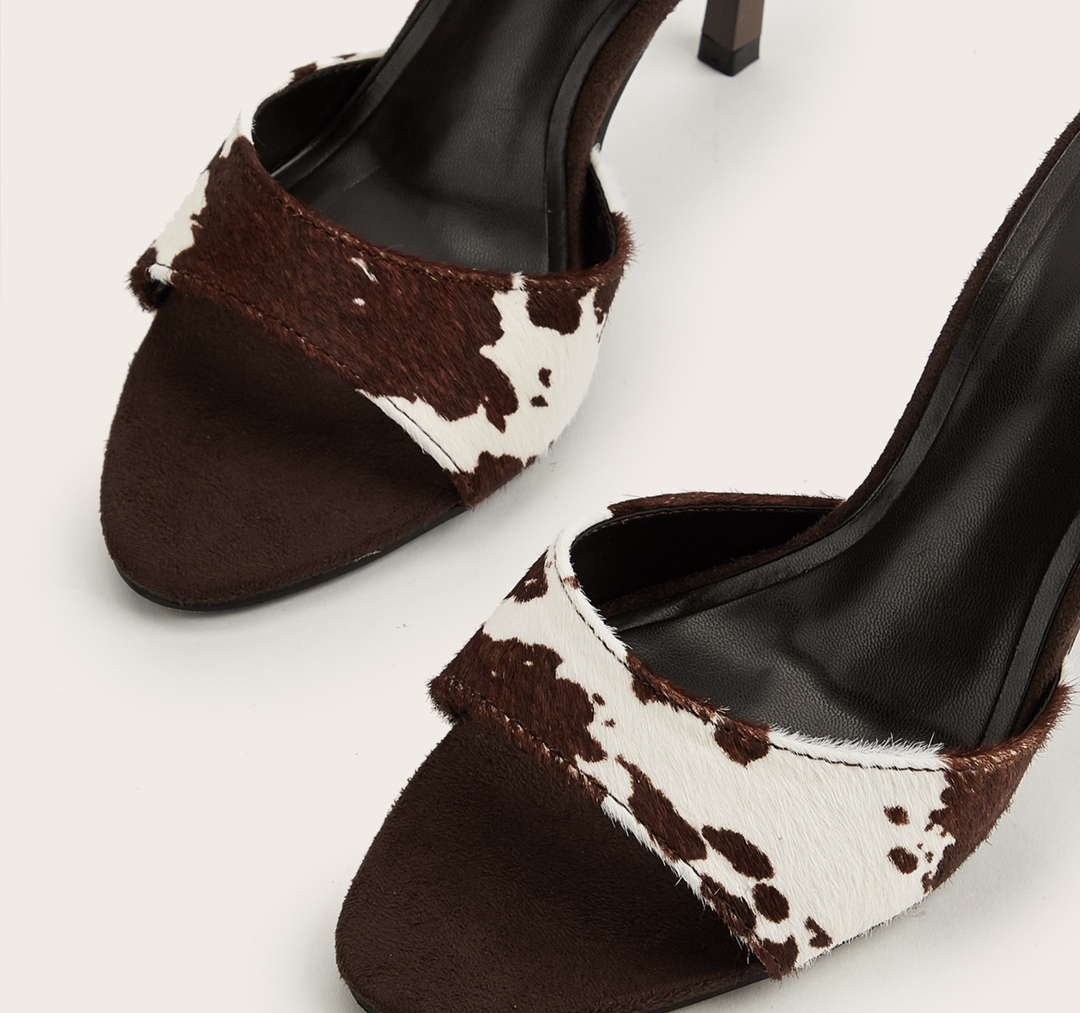 Cow Print Stiletto Heels