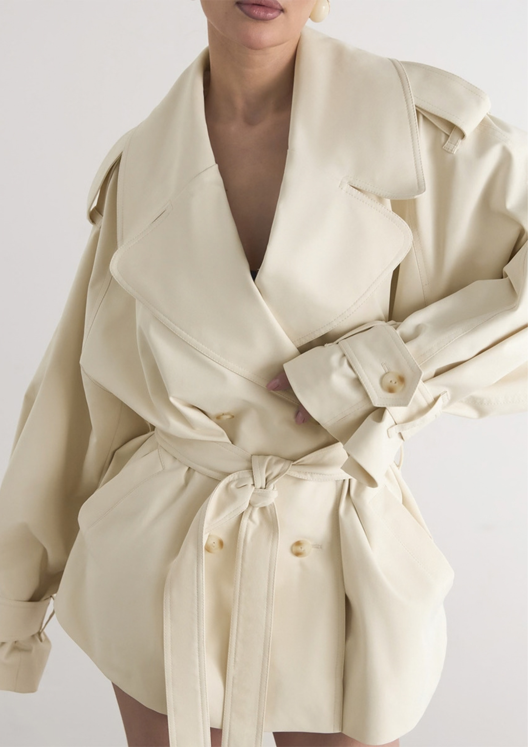 Amélie Belted Trench Jacket