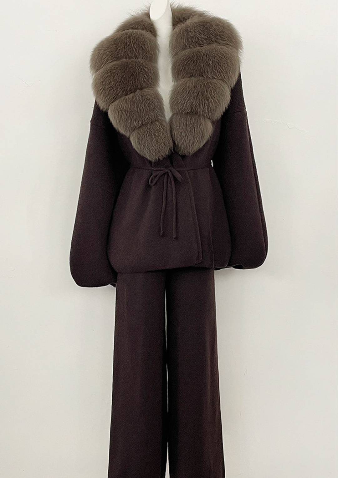 Soft Knit Fluff Fur Set