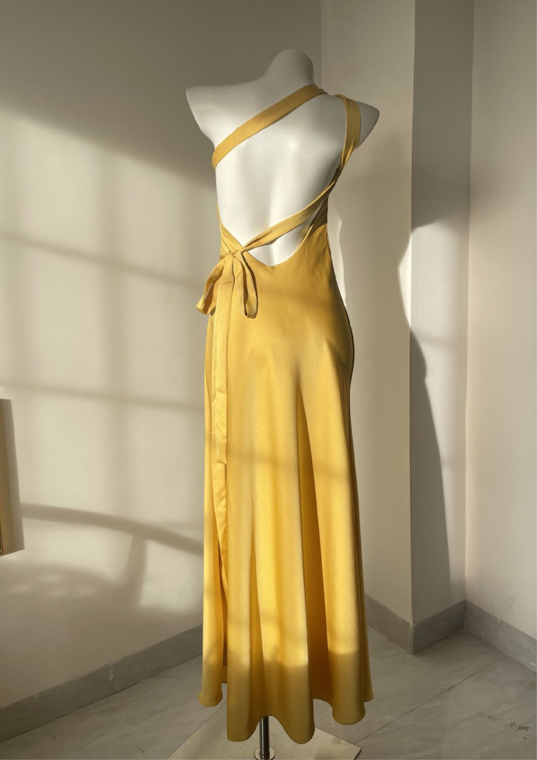 Satin Backless Elegance Maxi  Dress