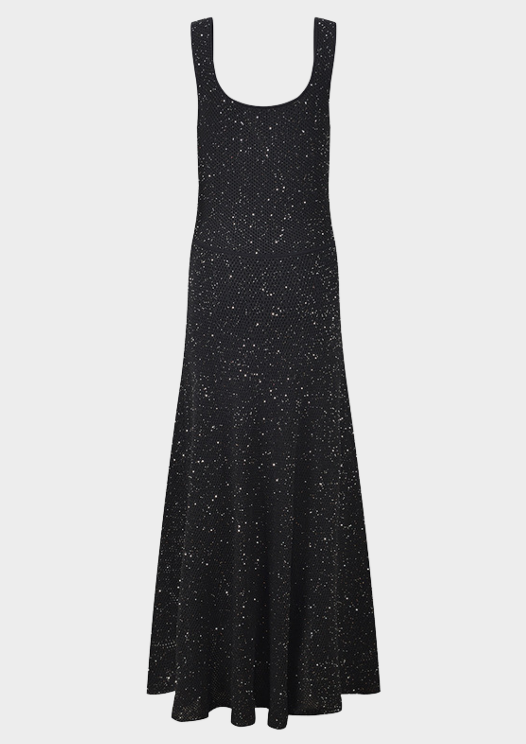 Midnight Sparkle Sleeveless Maxi Dress
