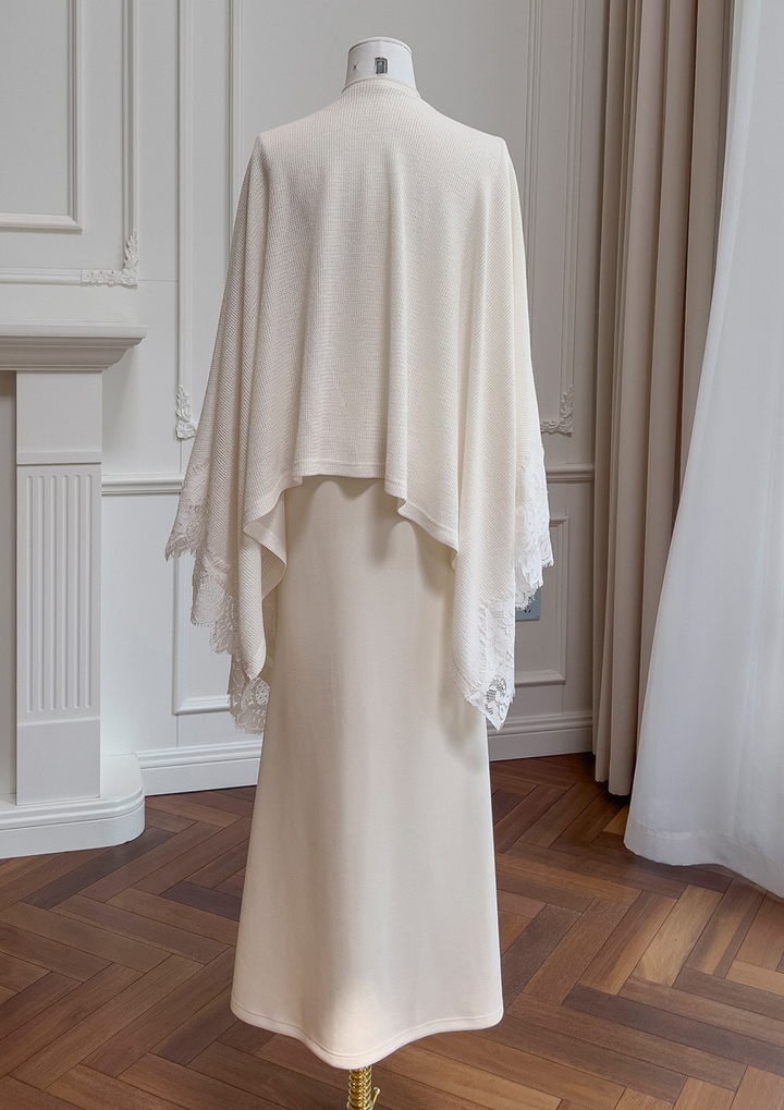 Champagne Pearl Lace Harmony Gown Set