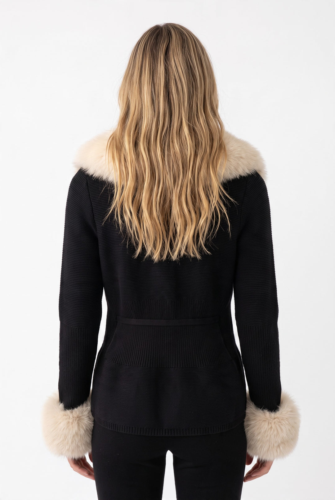 Jane Luxe Fur Knit Coat