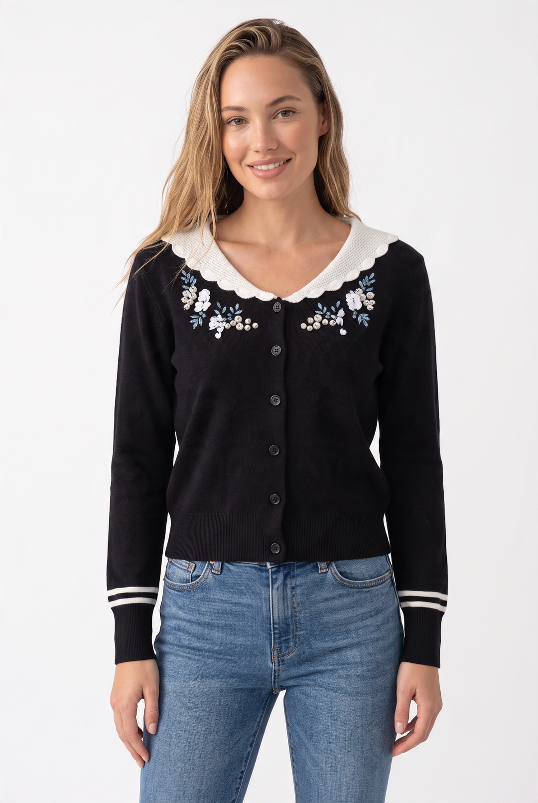 Celeste Embroidered Cardigan