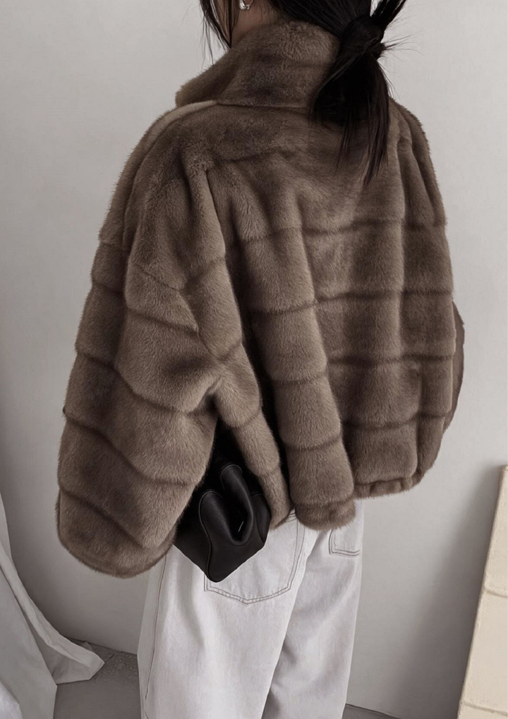 The Stand Collar Fur Jacket