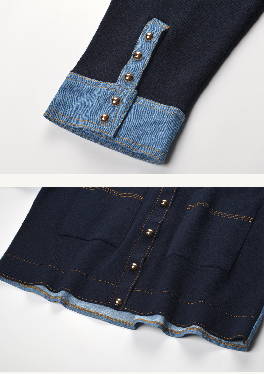 Alessia Contrast Denim Jacket