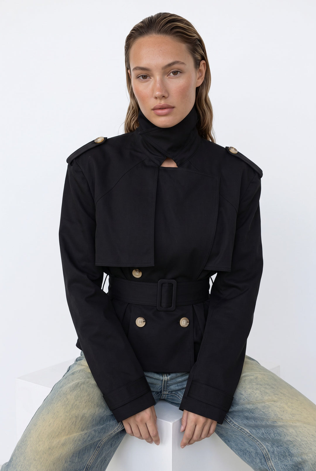 Valentina Belted Trench Jacket