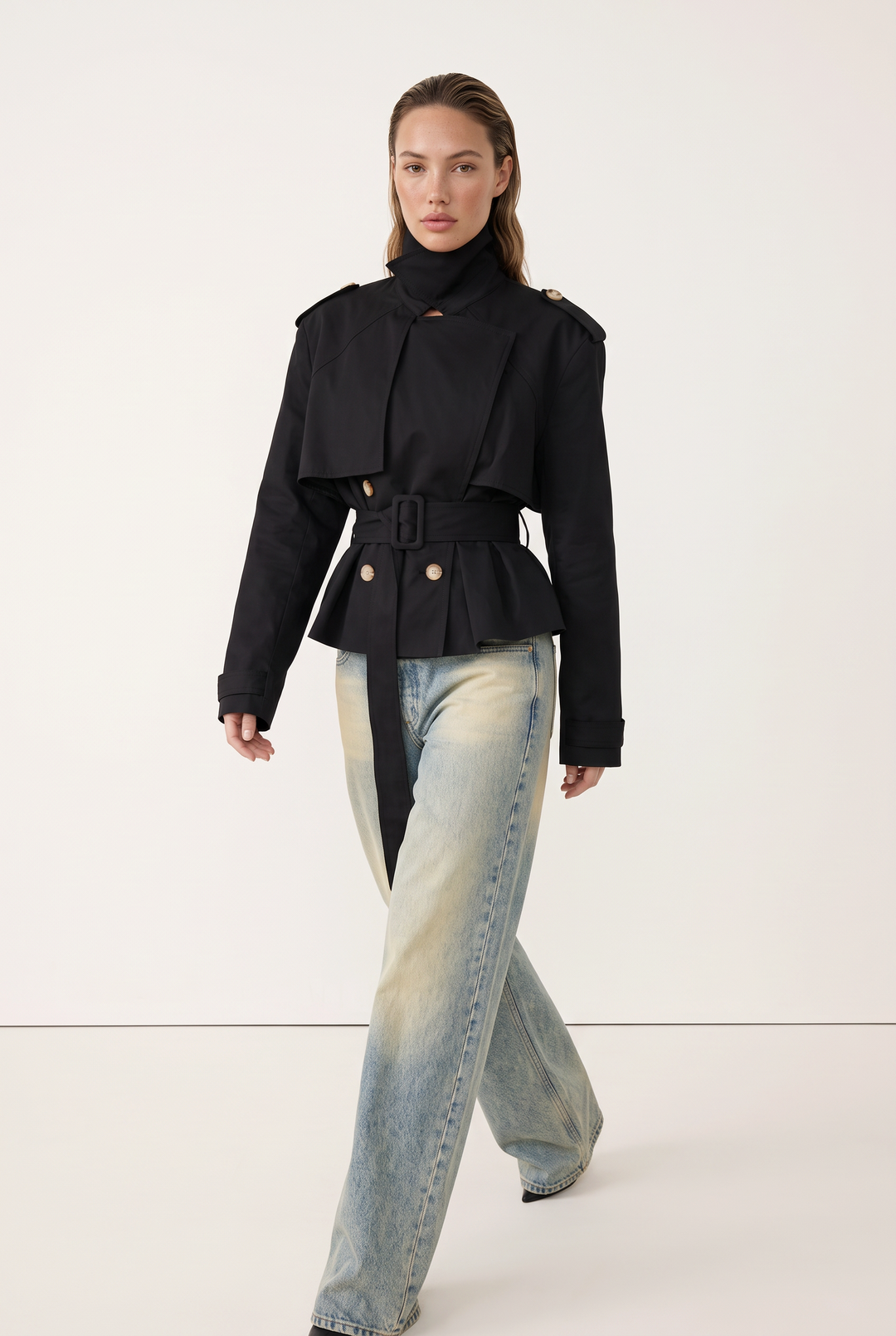 Valentina Belted Trench Jacket